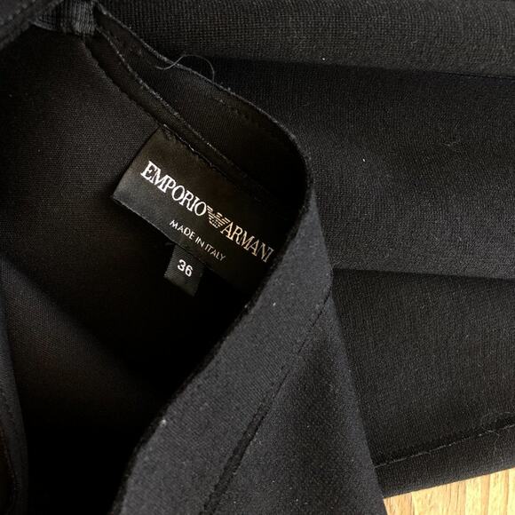 Emporio Armani Black Fitted Dress - Picture 6 of 8